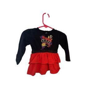 Akademics Baby Girls Infant Baby Size 12 MOnths Long Sleeve Dress Tiered black P
